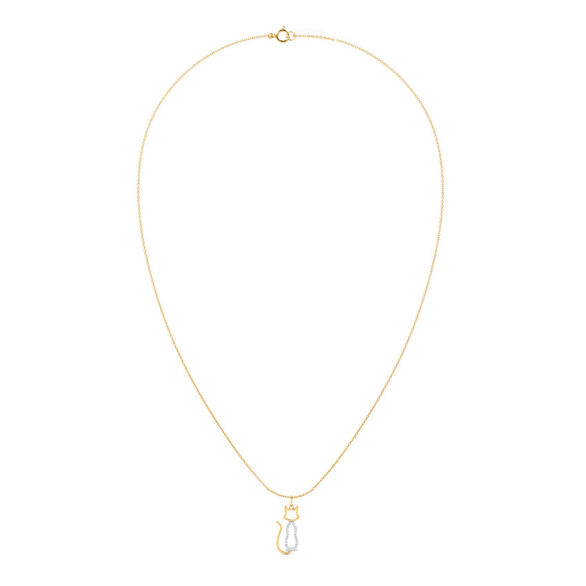 Classic Cat Diamond Necklace