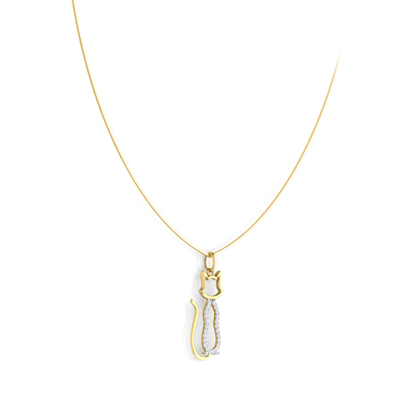 Classic Cat Diamond Necklace Classic Cat Diamond Necklace