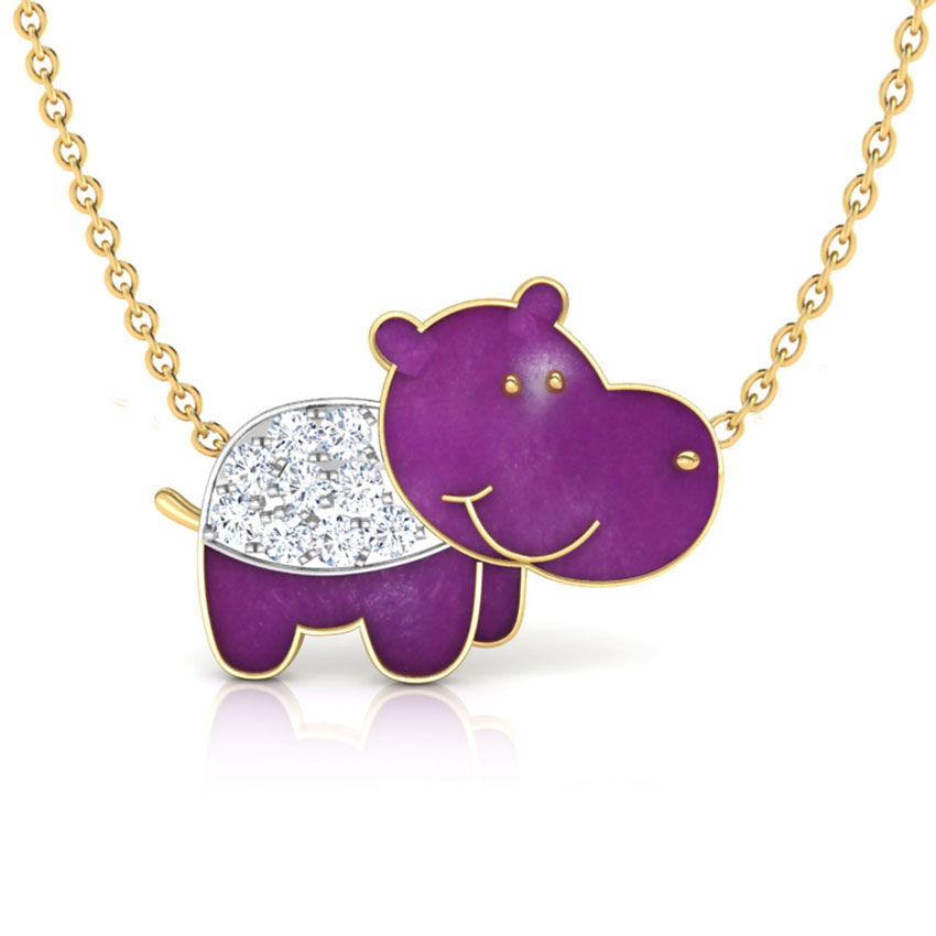 Happy Hippo Necklace
