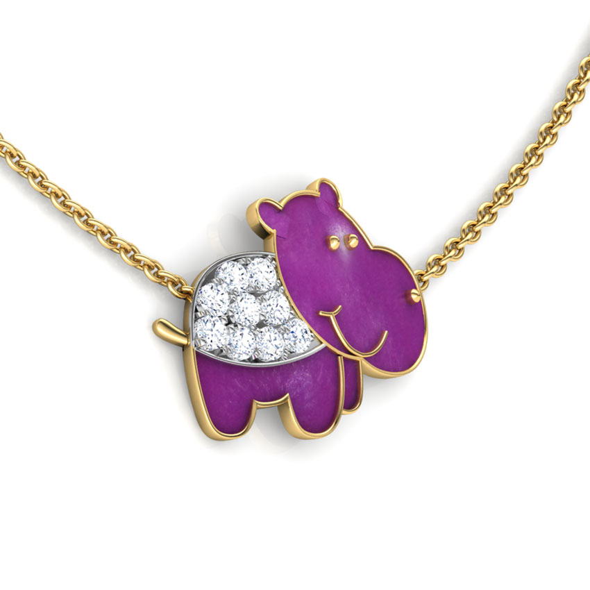 Happy Hippo Necklace