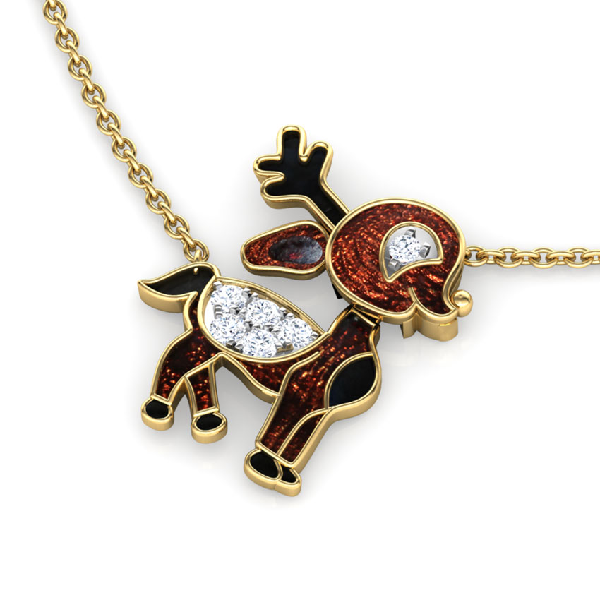 Bambi Deer Necklace