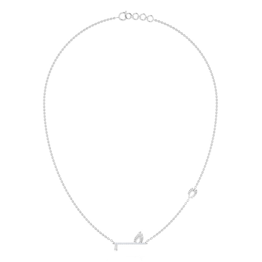 Krishna Flute Diamond Necklace Krishna Flute Diamond Necklace