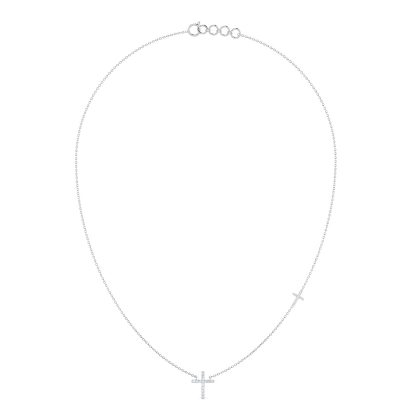 Cross of Jesus Diamond Necklace