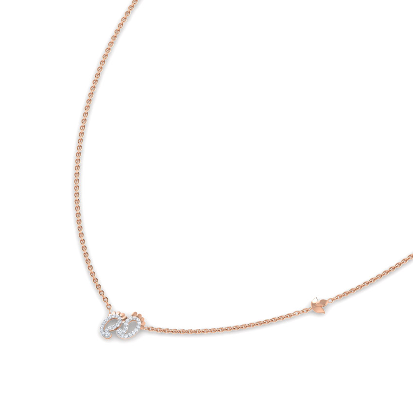 Lakshmi Feet Diamond Necklace Lakshmi Feet Diamond Necklace