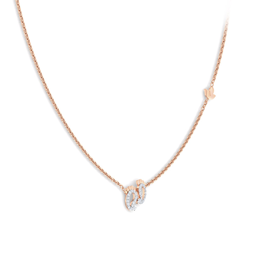 Lakshmi Feet Diamond Necklace Lakshmi Feet Diamond Necklace