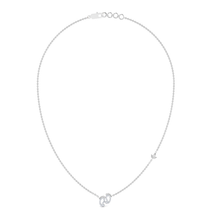 Lakshmi Feet Diamond Necklace Lakshmi Feet Diamond Necklace