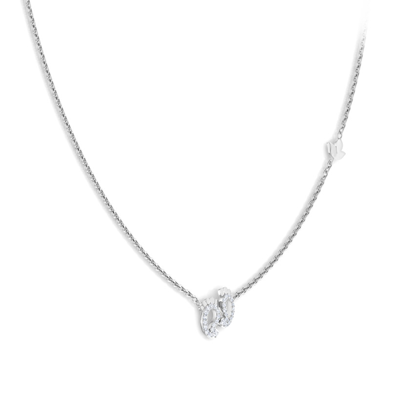 Lakshmi Feet Diamond Necklace Lakshmi Feet Diamond Necklace