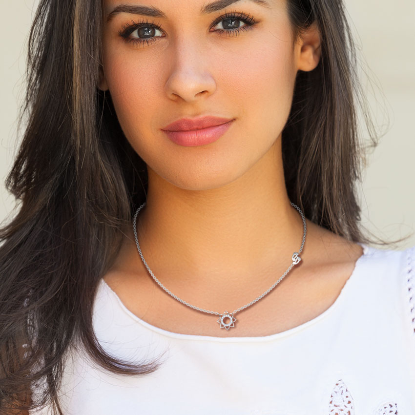 Lakshmi Lotus Diamond Necklace Lakshmi Lotus Diamond Necklace