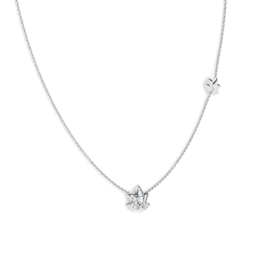 Blossom Lotus Diamond Necklace Blossom Lotus Diamond Necklace