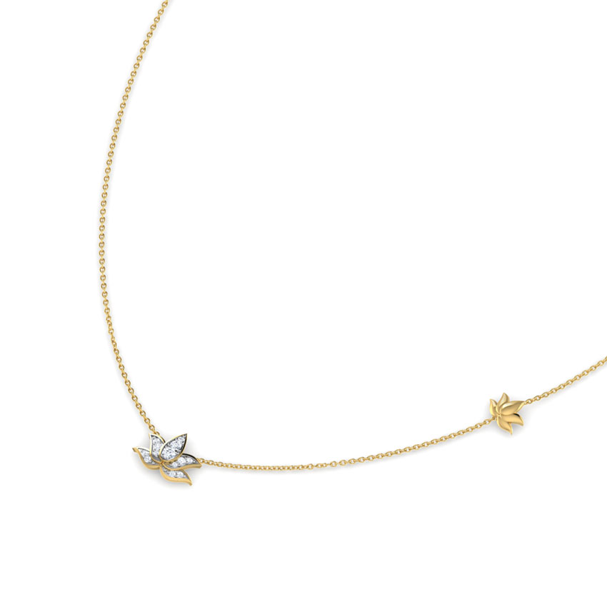 Blossom Lotus Diamond Necklace