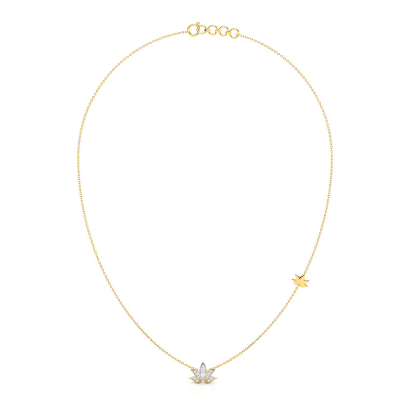 Blossom Lotus Diamond Necklace