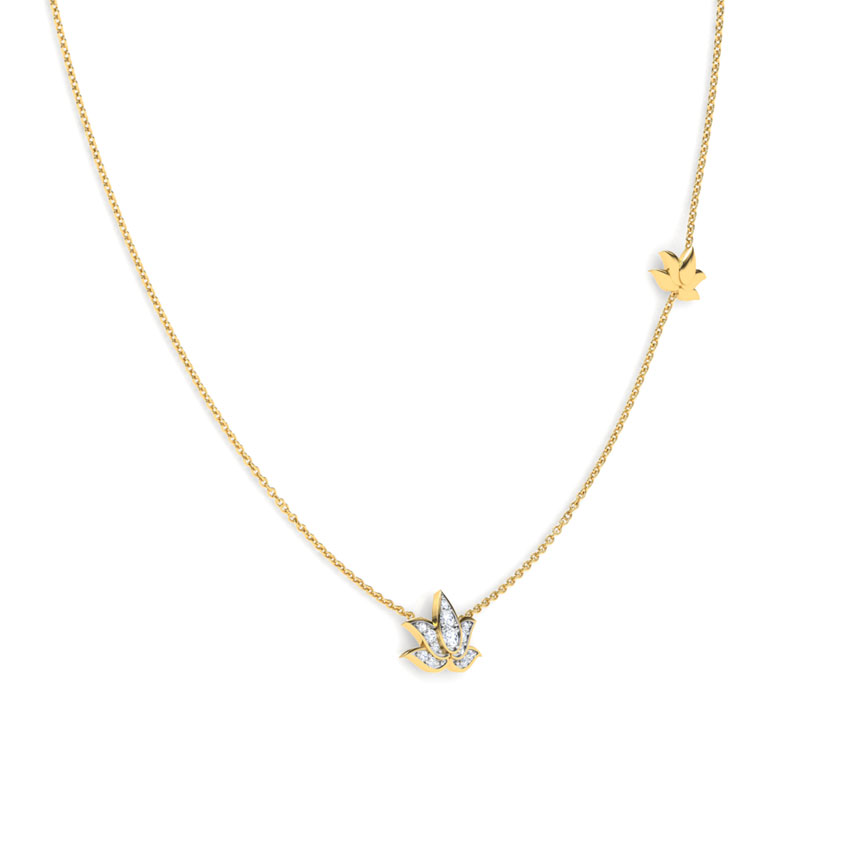 Blossom Lotus Diamond Necklace