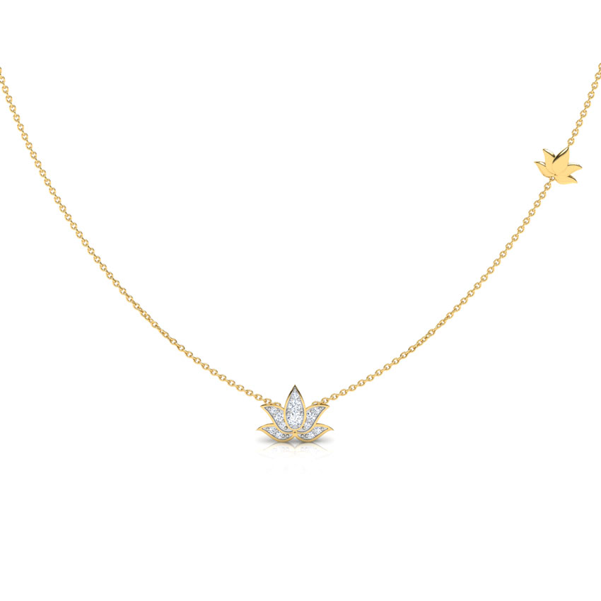 Blossom Lotus Diamond Necklace