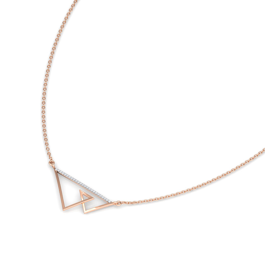 Duo Tri Geometric Diamond Necklace Duo Tri Geometric Diamond Necklace