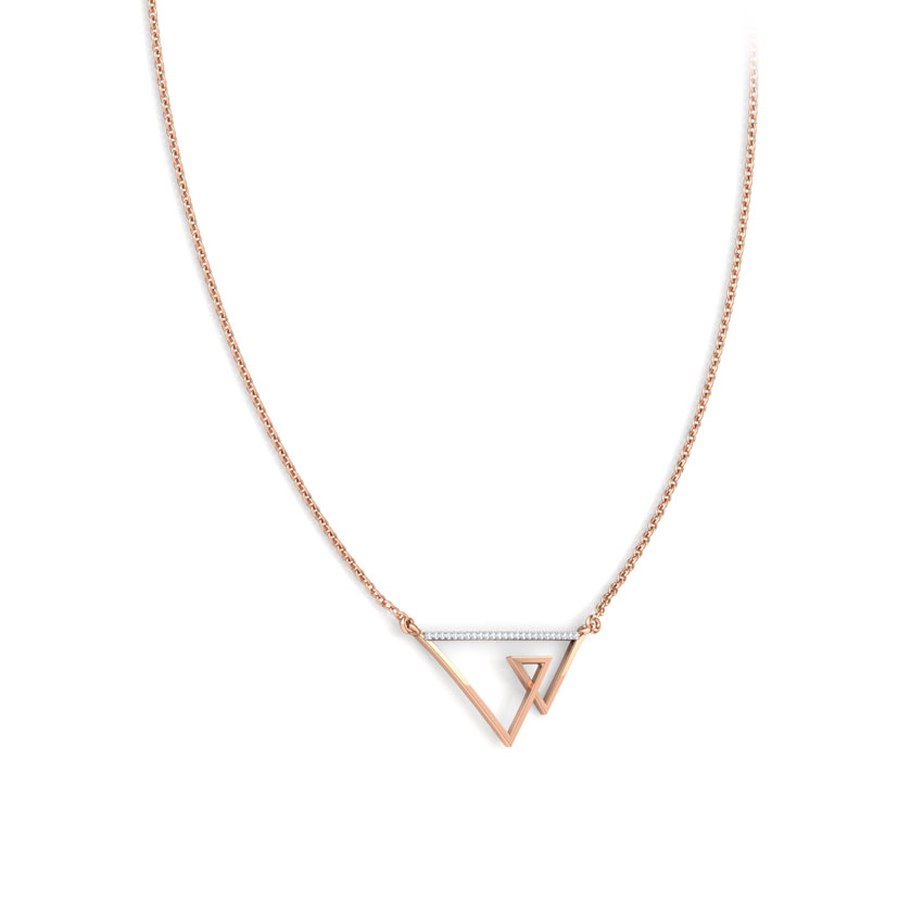 Duo Tri Geometric Diamond Necklace Duo Tri Geometric Diamond Necklace