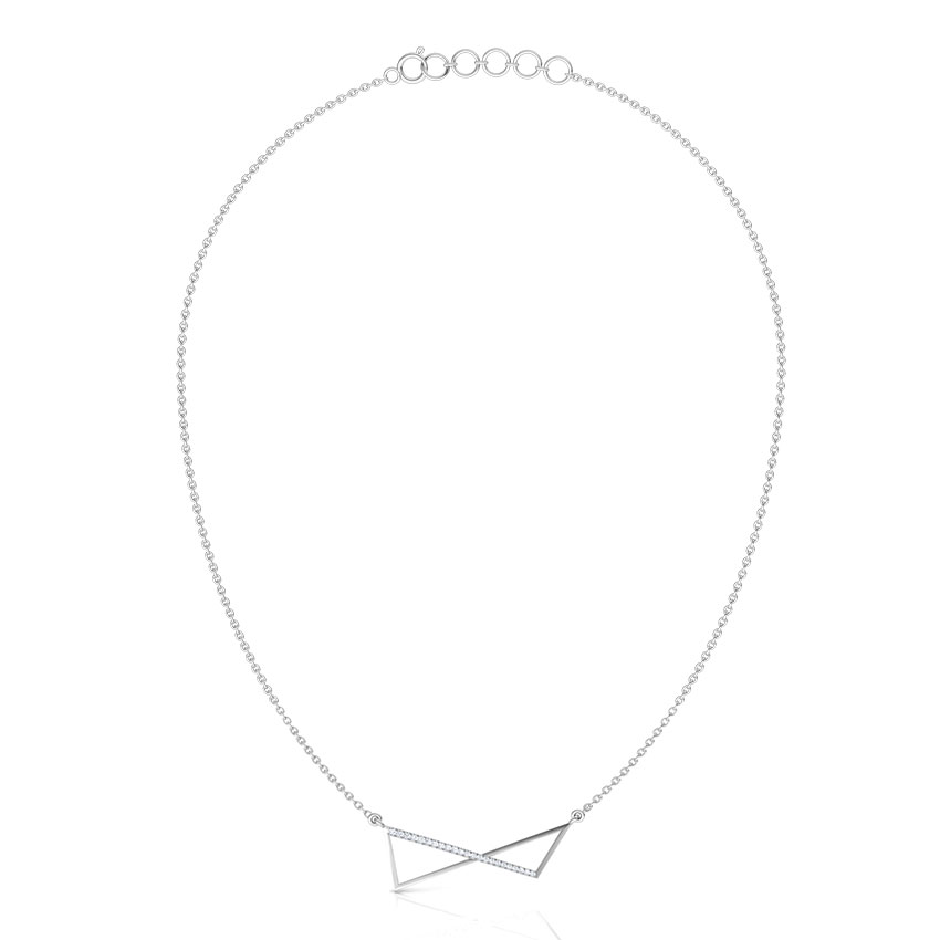 Flux Geometric Diamond Necklace