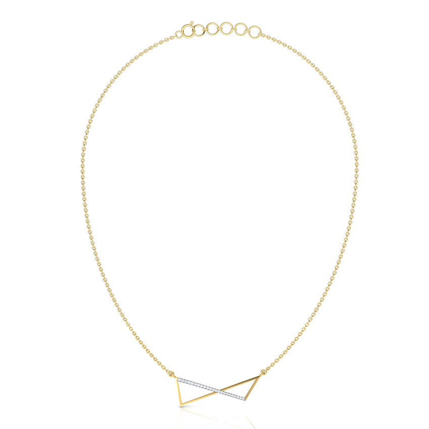 Flux Geometric Diamond Necklace