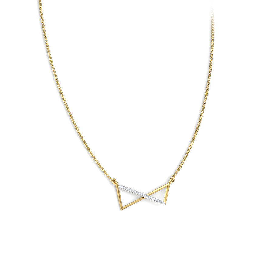 Flux Geometric Diamond Necklace