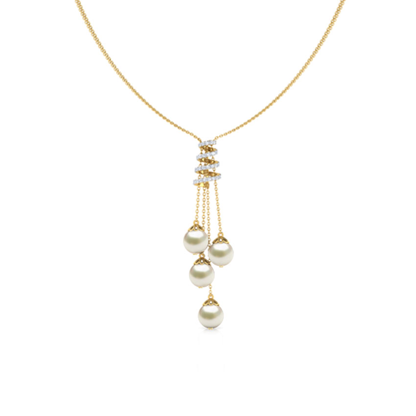 Swirl Pearl Necklace