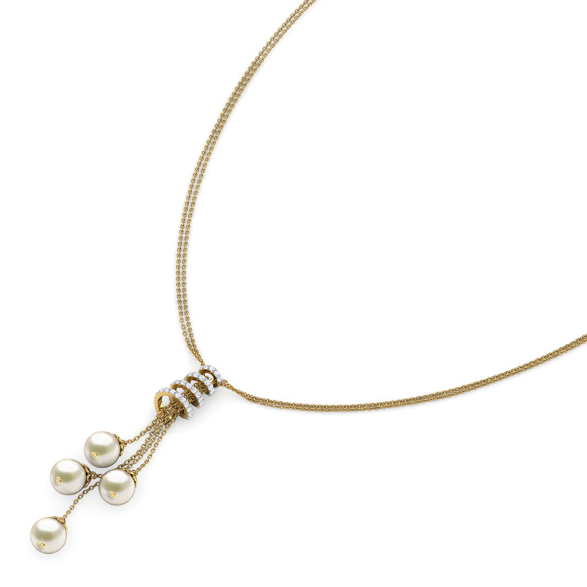 Swirl Pearl Necklace