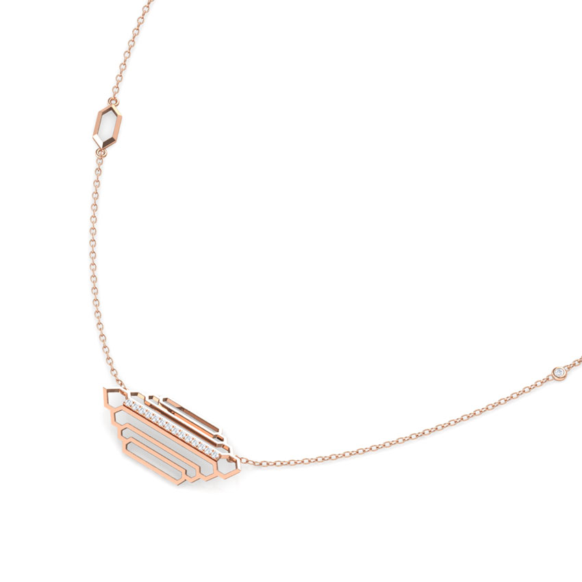 Regal Stepped Diamond Necklace Regal Stepped Diamond Necklace