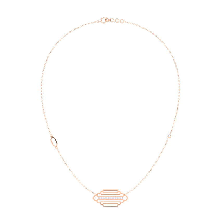 Regal Stepped Diamond Necklace Regal Stepped Diamond Necklace
