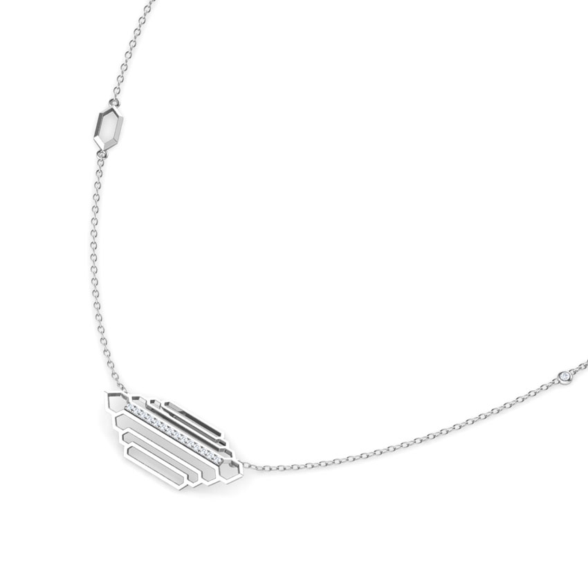 Regal Stepped Diamond Necklace Regal Stepped Diamond Necklace