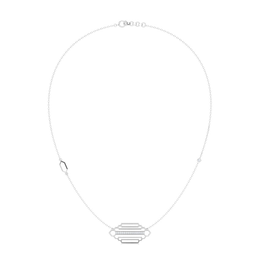 Regal Stepped Diamond Necklace Regal Stepped Diamond Necklace