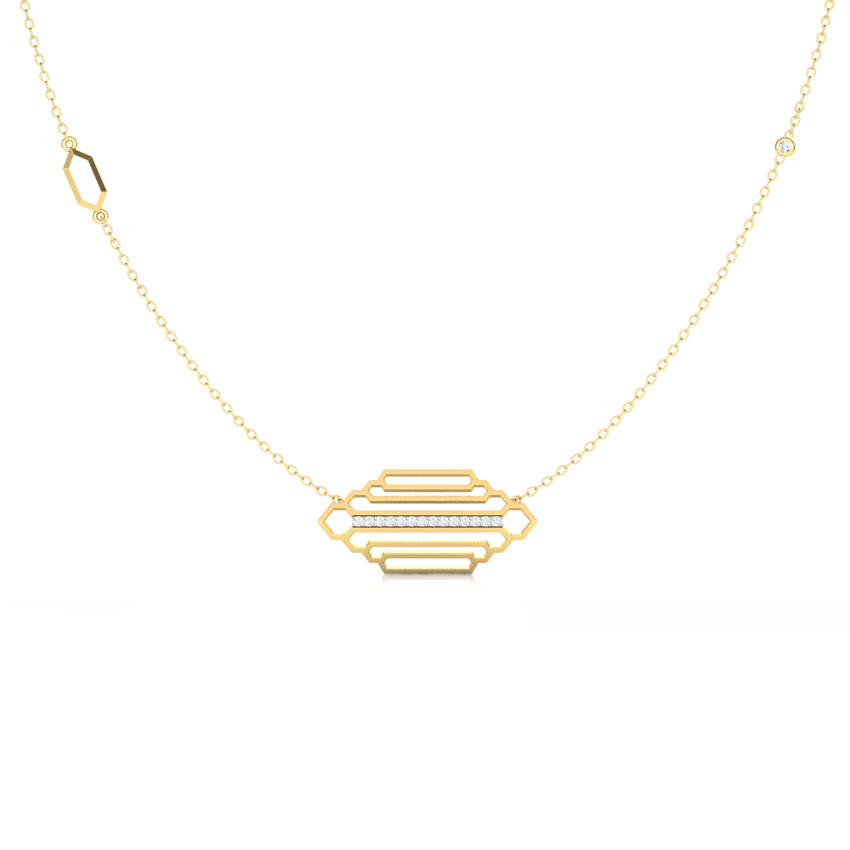 Regal Stepped Diamond Necklace Regal Stepped Diamond Necklace