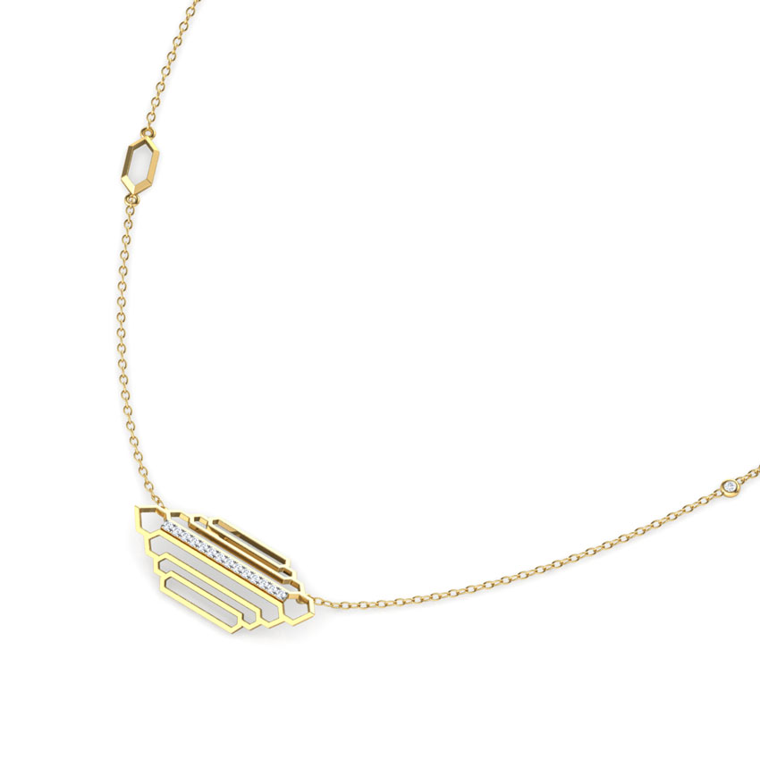 Regal Stepped Diamond Necklace Regal Stepped Diamond Necklace