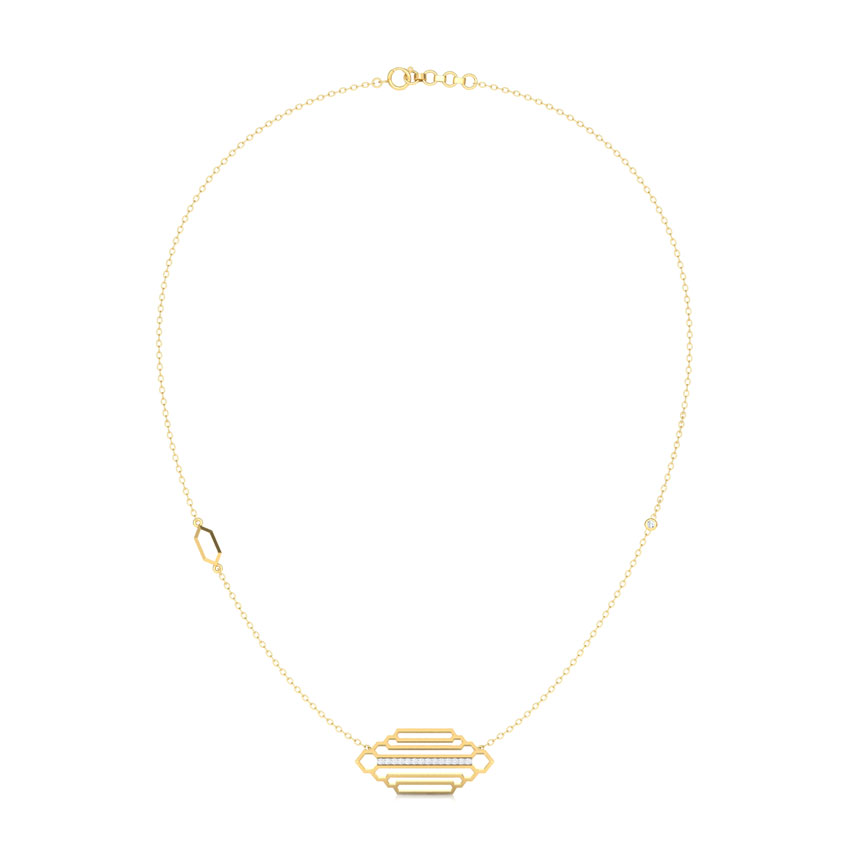 Regal Stepped Diamond Necklace Regal Stepped Diamond Necklace