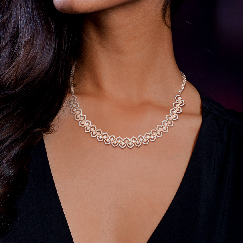 Adorn Petals Diamond Necklace