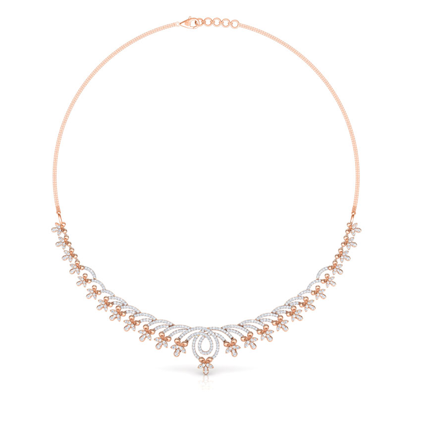 Flare Floret Diamond Necklace