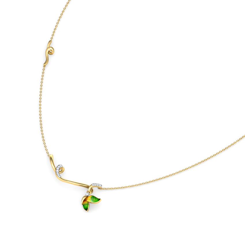 Tendril Green Butterfly Diamond Necklace Tendril Green Butterfly Diamond Necklace
