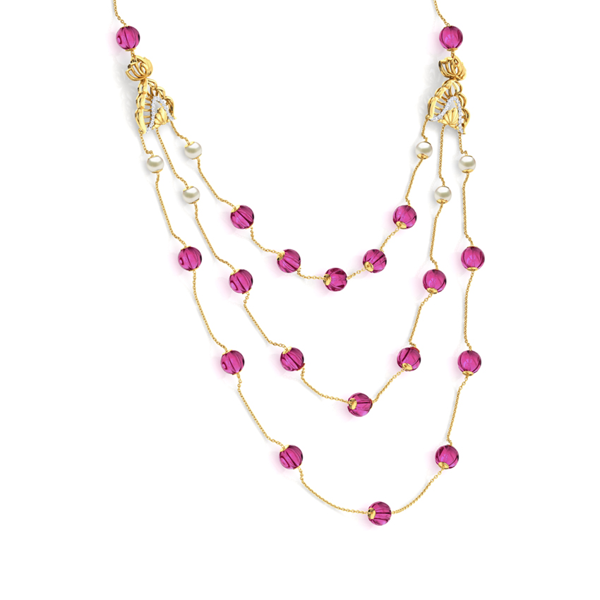 Rambagh Arch Gemstone Necklace