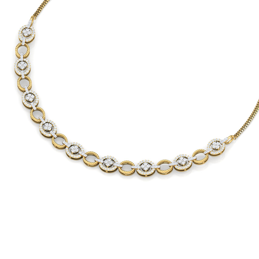 Modish Halo Diamond Necklace Modish Halo Diamond Necklace