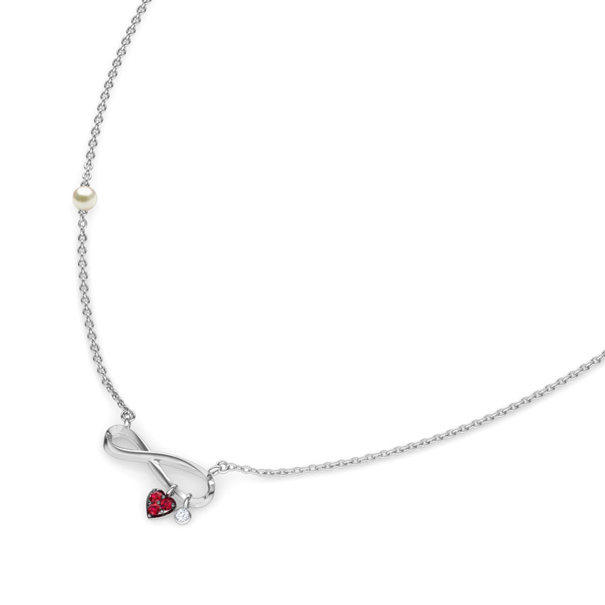 Forever in Love Gemstone Bar Necklace