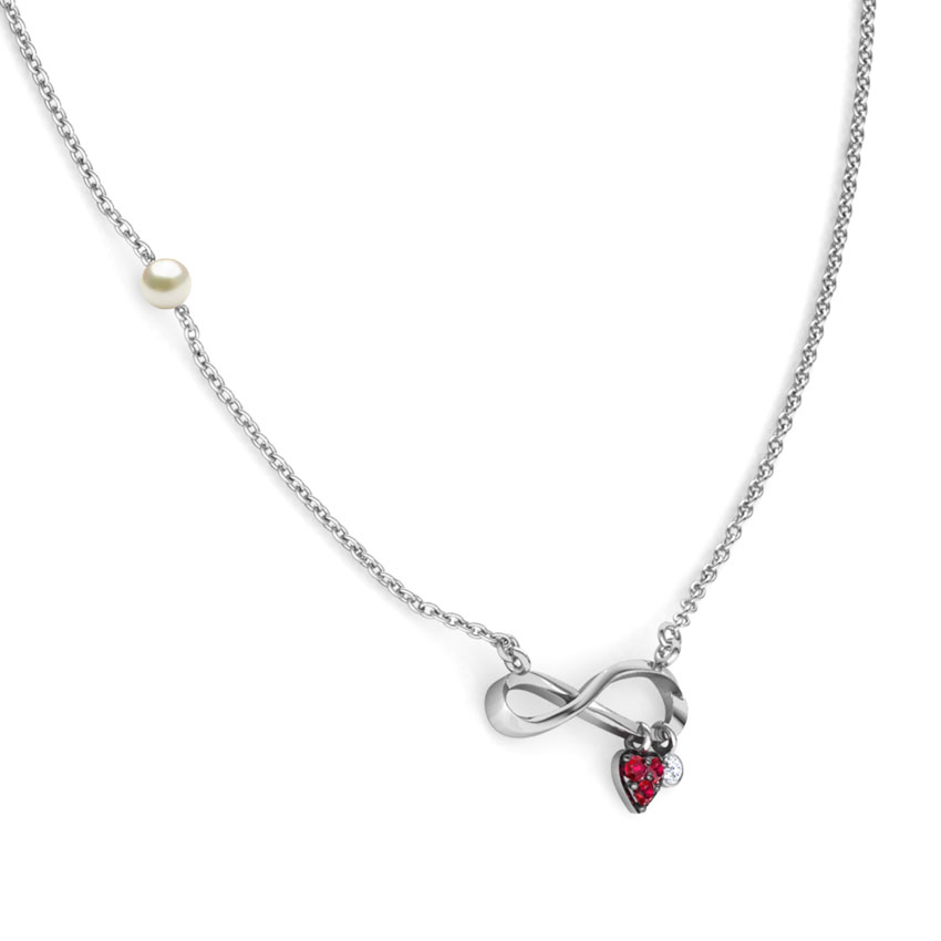 Forever in Love Gemstone Bar Necklace