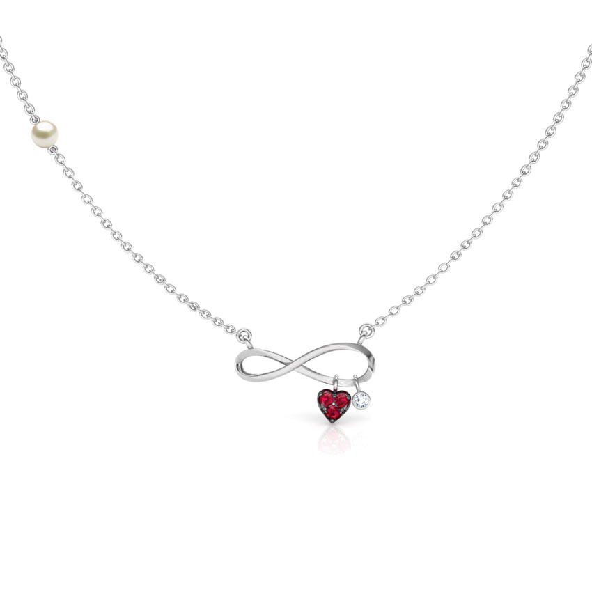 Forever in Love Gemstone Bar Necklace