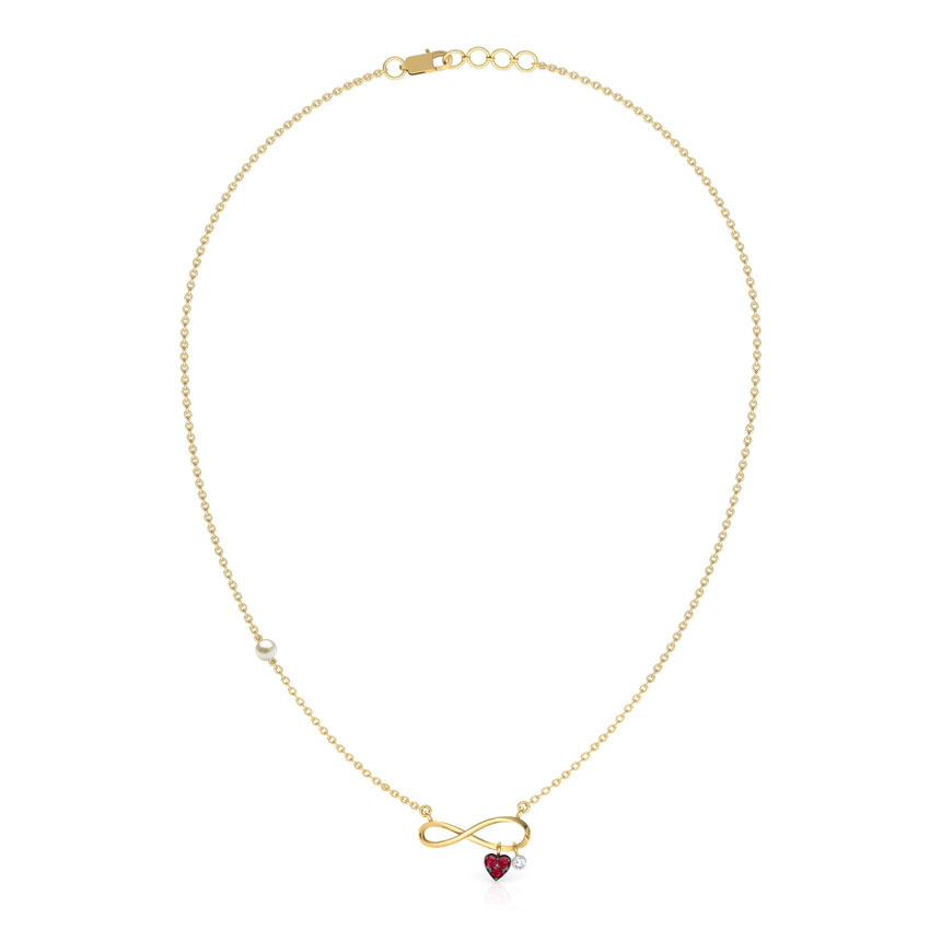 Forever in Love Gemstone Bar Necklace Forever in Love Gemstone Bar Necklace