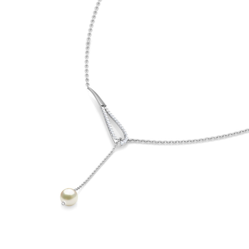 Loop Lariat Pearl Necklace Loop Lariat Pearl Necklace