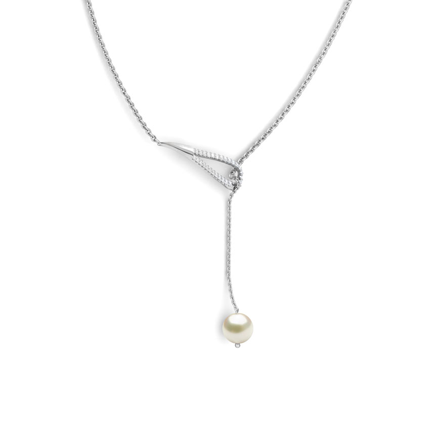 Loop Lariat Pearl Necklace Loop Lariat Pearl Necklace