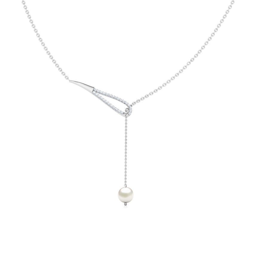 Loop Lariat Pearl Necklace Loop Lariat Pearl Necklace