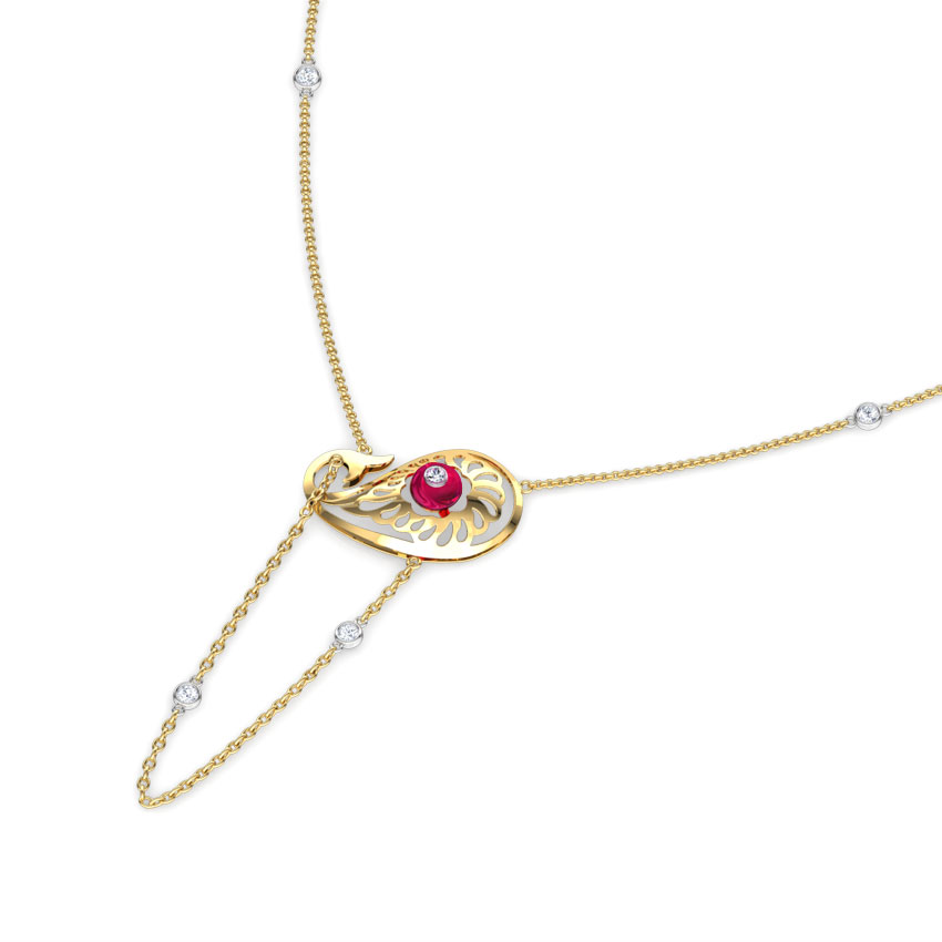 Charming Paisley Gemstone Necklace Charming Paisley Gemstone Necklace