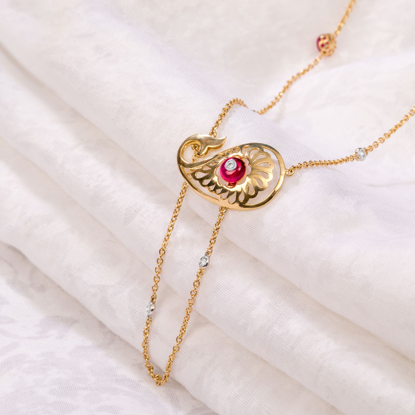 Charming Paisley Gemstone Necklace Charming Paisley Gemstone Necklace