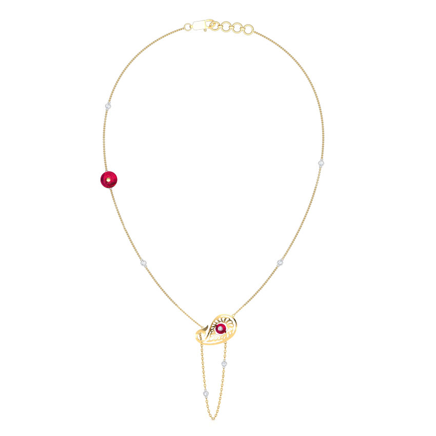 Charming Paisley Gemstone Necklace Charming Paisley Gemstone Necklace