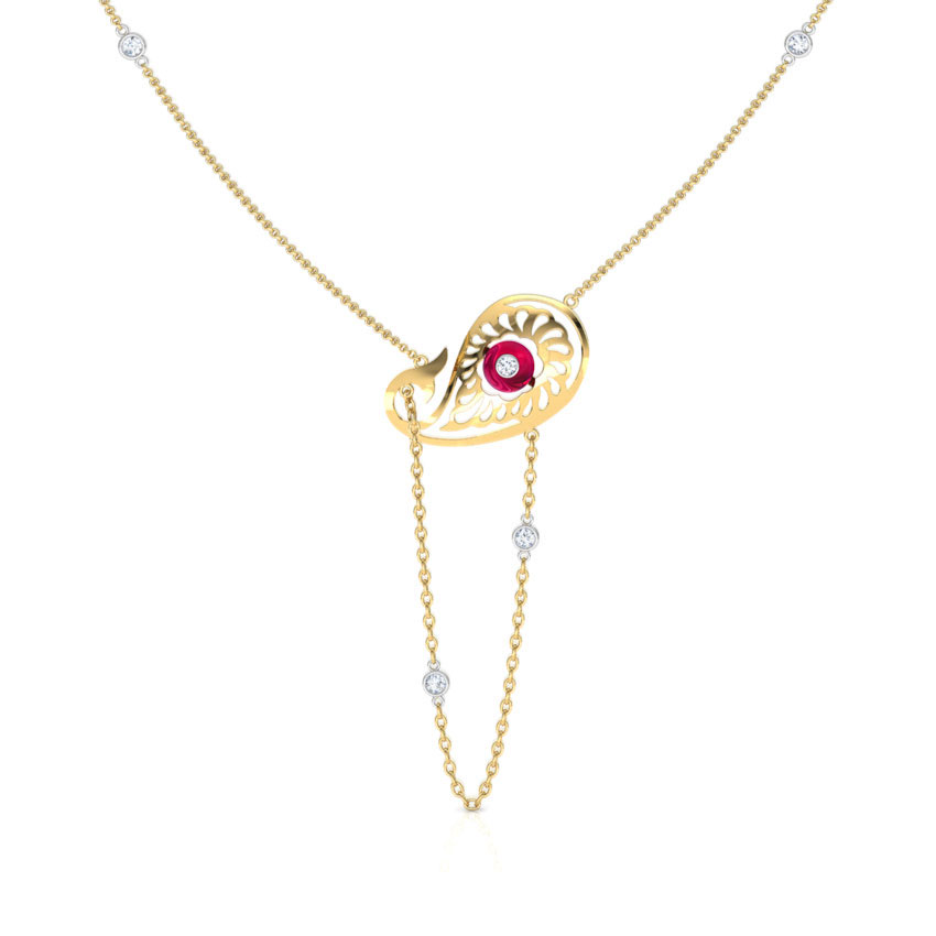 Charming Paisley Gemstone Necklace Charming Paisley Gemstone Necklace