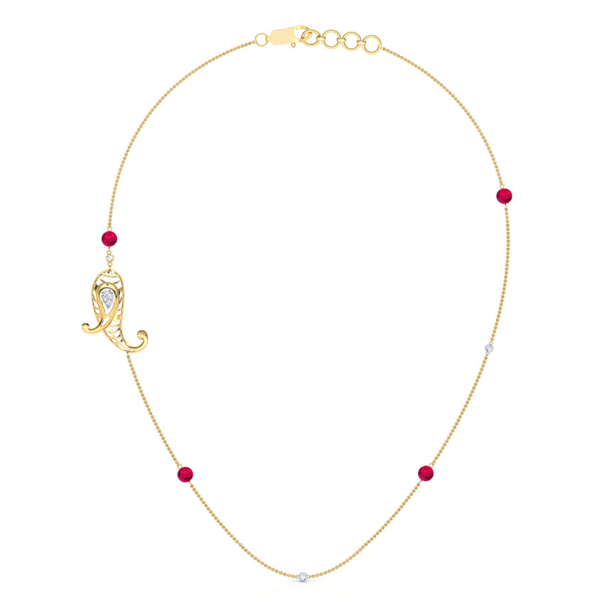 Elegant Paisley Gemstone Necklace Elegant Paisley Gemstone Necklace