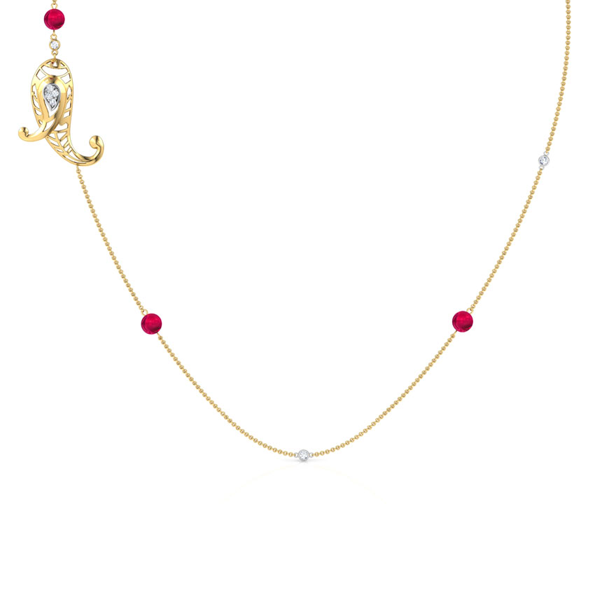 Elegant Paisley Gemstone Necklace Elegant Paisley Gemstone Necklace