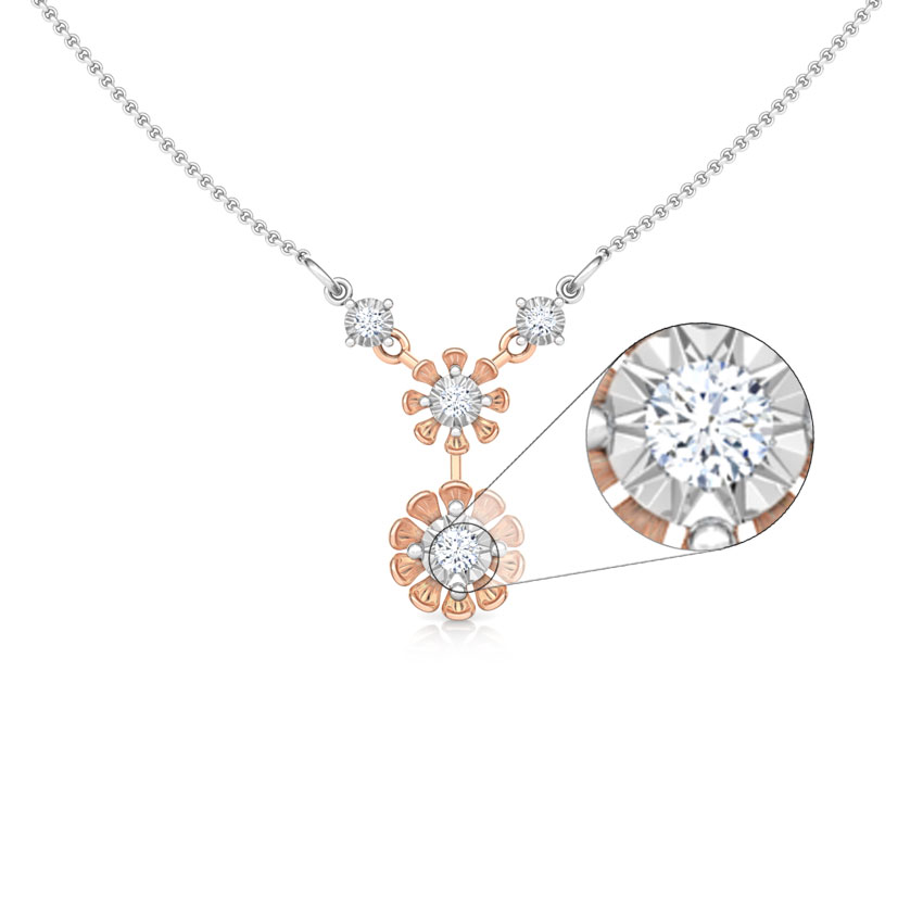 Duo Floret Diamond Necklace Duo Floret Diamond Necklace